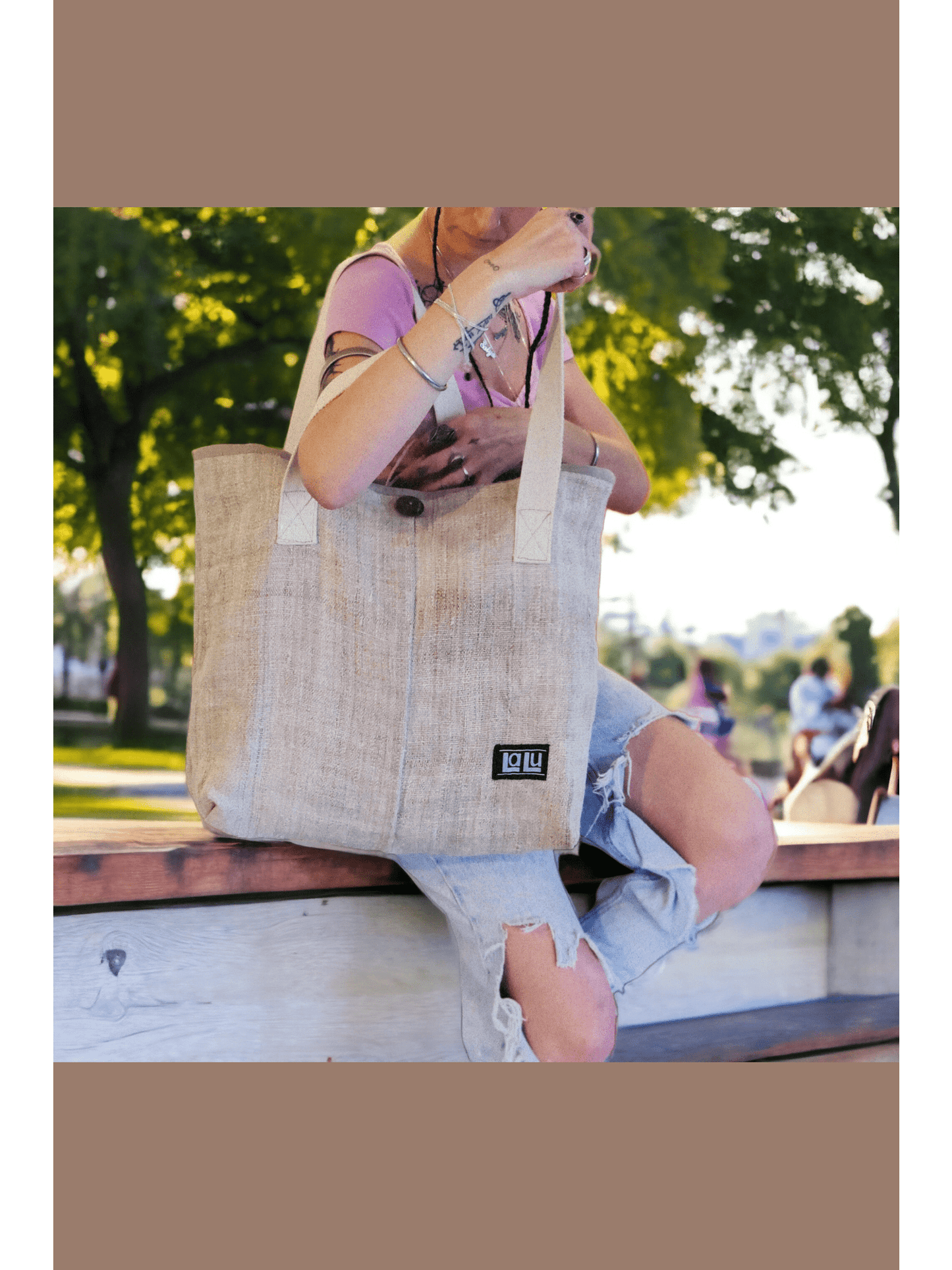 Juthi XL Tote Bag | Organic Hemp