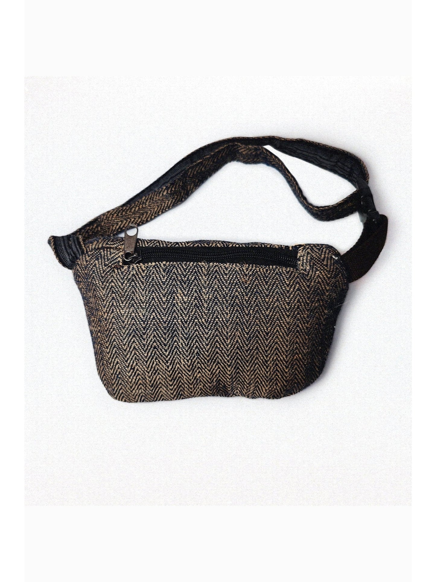 Alok Dark Fanny Pack | Organic Hemp and Cotton