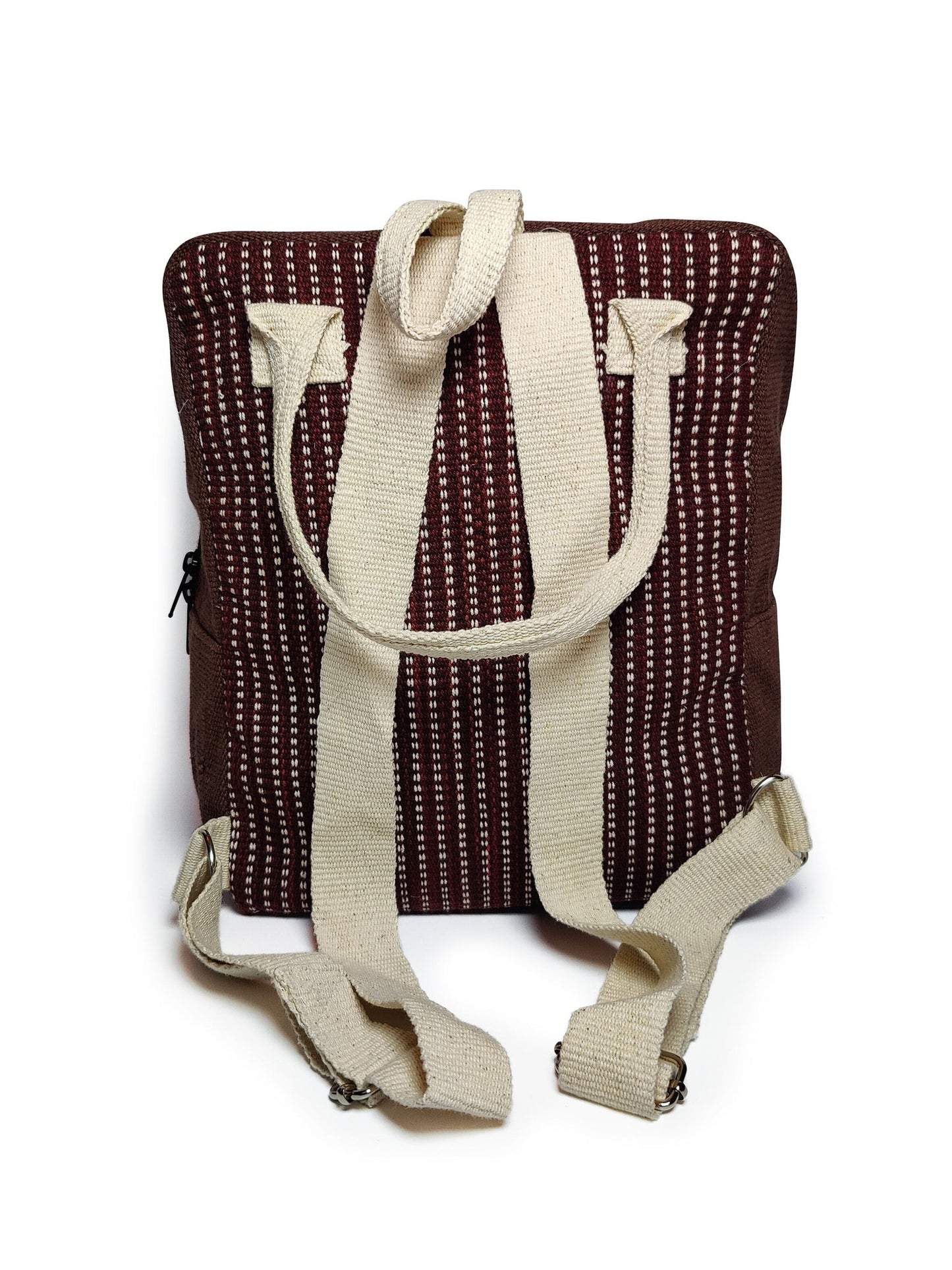 Ujala Purplish Red Backpack | Organic Cotton