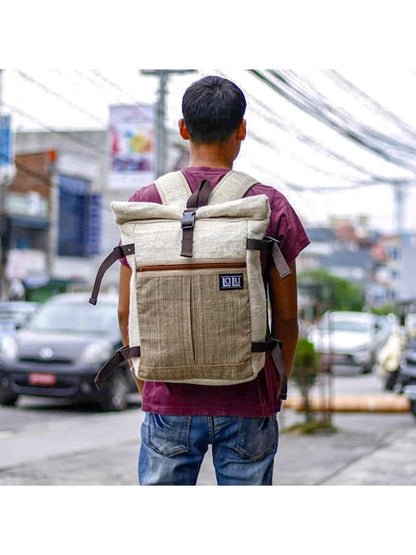 Basanta naturel backpack | Organic Hemp