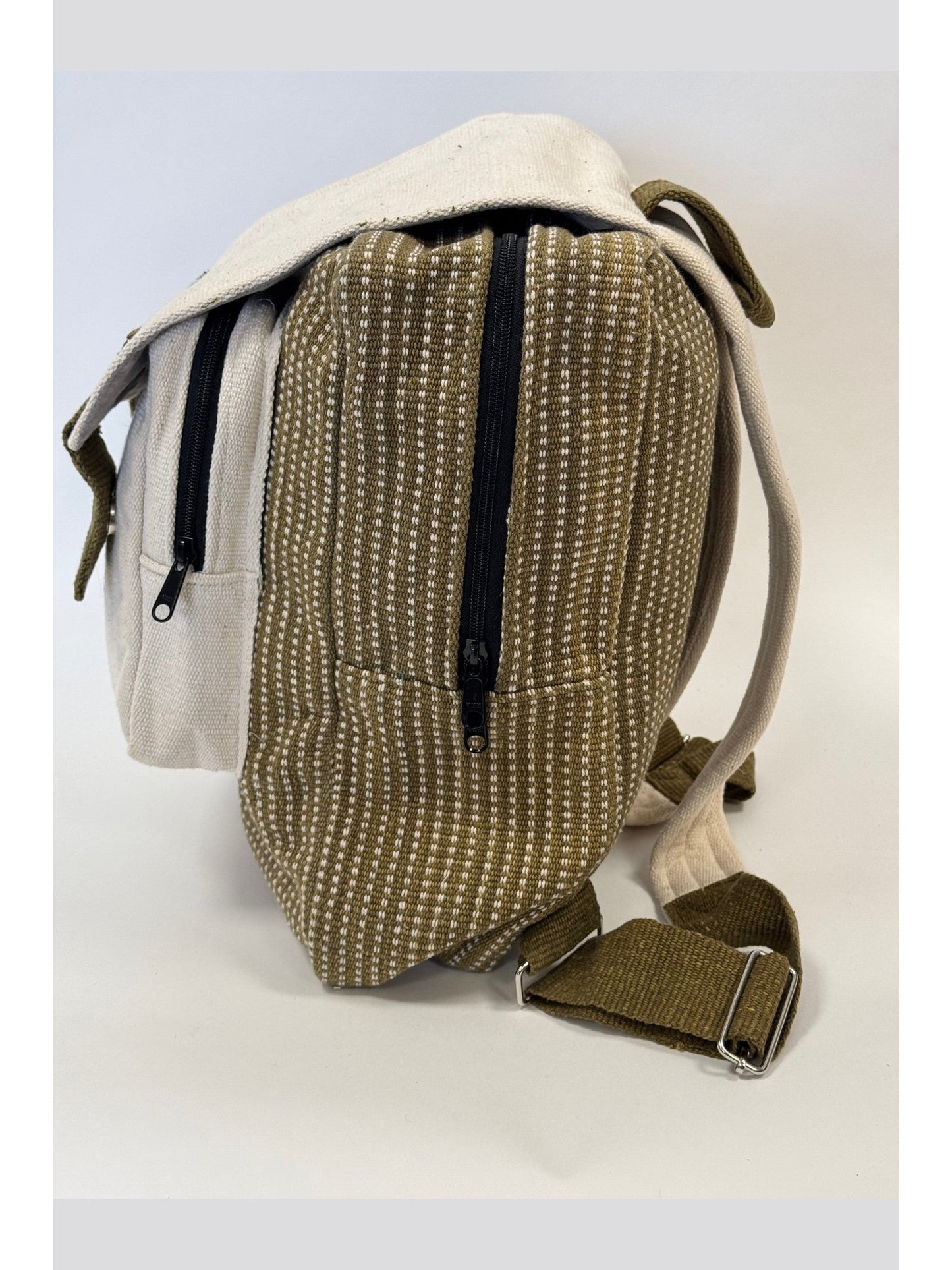 Bikram Green Backpack | Organic Cotton