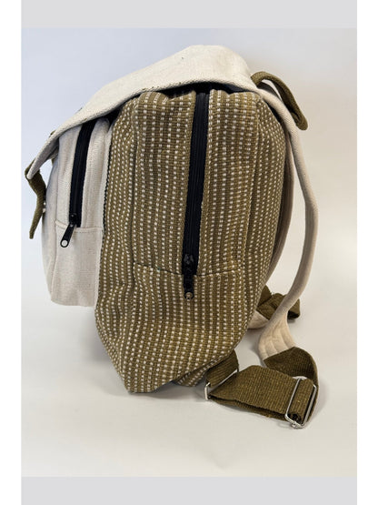 Bikram Green Backpack | Organic Cotton