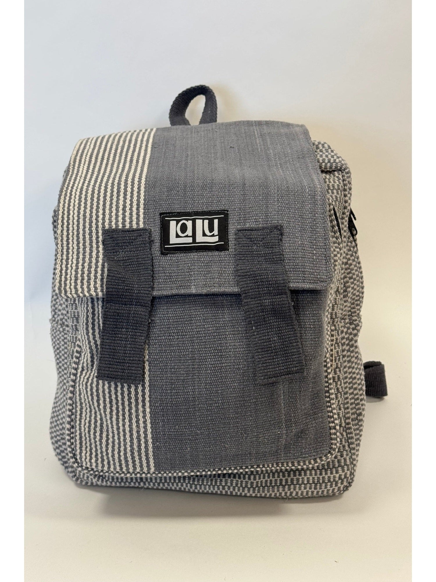 Bikram Grey Left Backpack | Organic Cotton