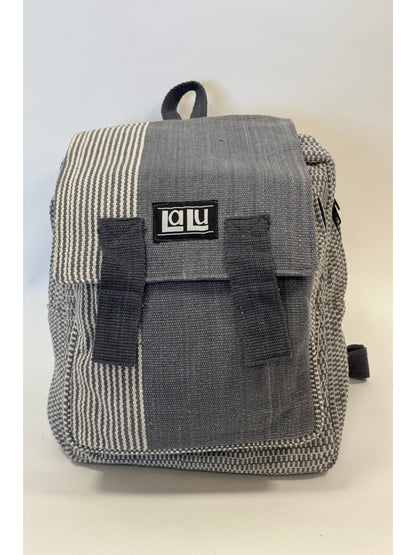 Bikram Grey Left Backpack | Organic Cotton
