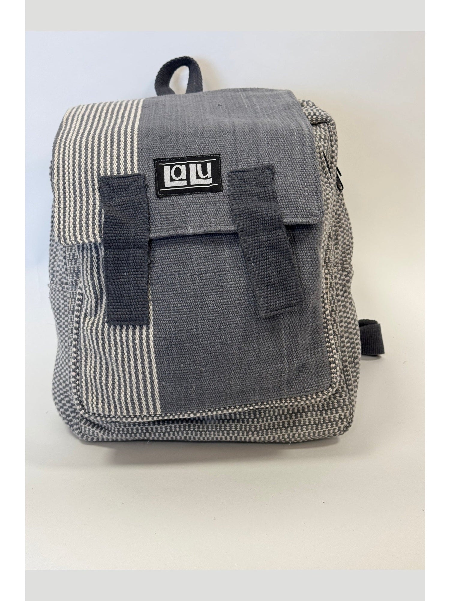 Bikram Grey Left Backpack | Organic Cotton
