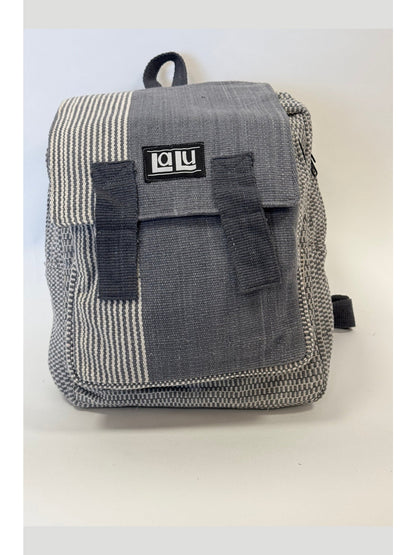 Bikram Grey Left Backpack | Organic Cotton