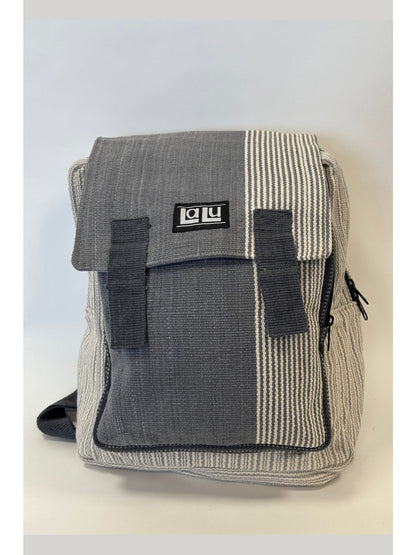 Bikram Grey Right Backpack | Organic Cotton