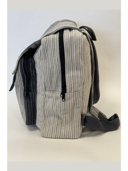 Bikram Grey Right Backpack | Organic Cotton