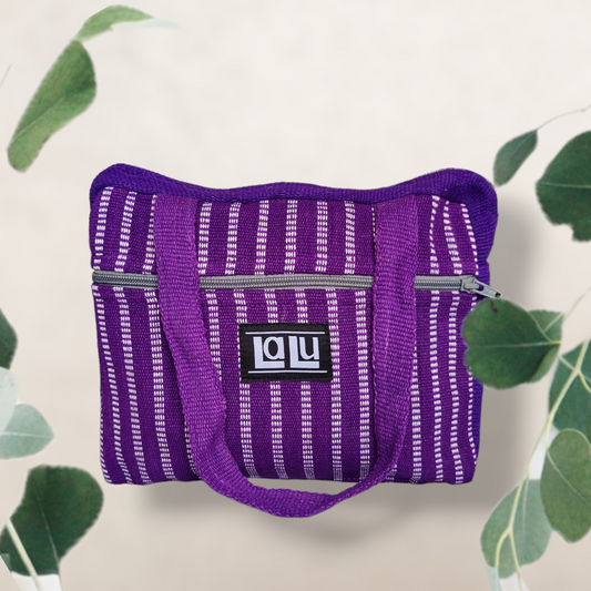 Ganga purple toiletry bag | Organic cotton