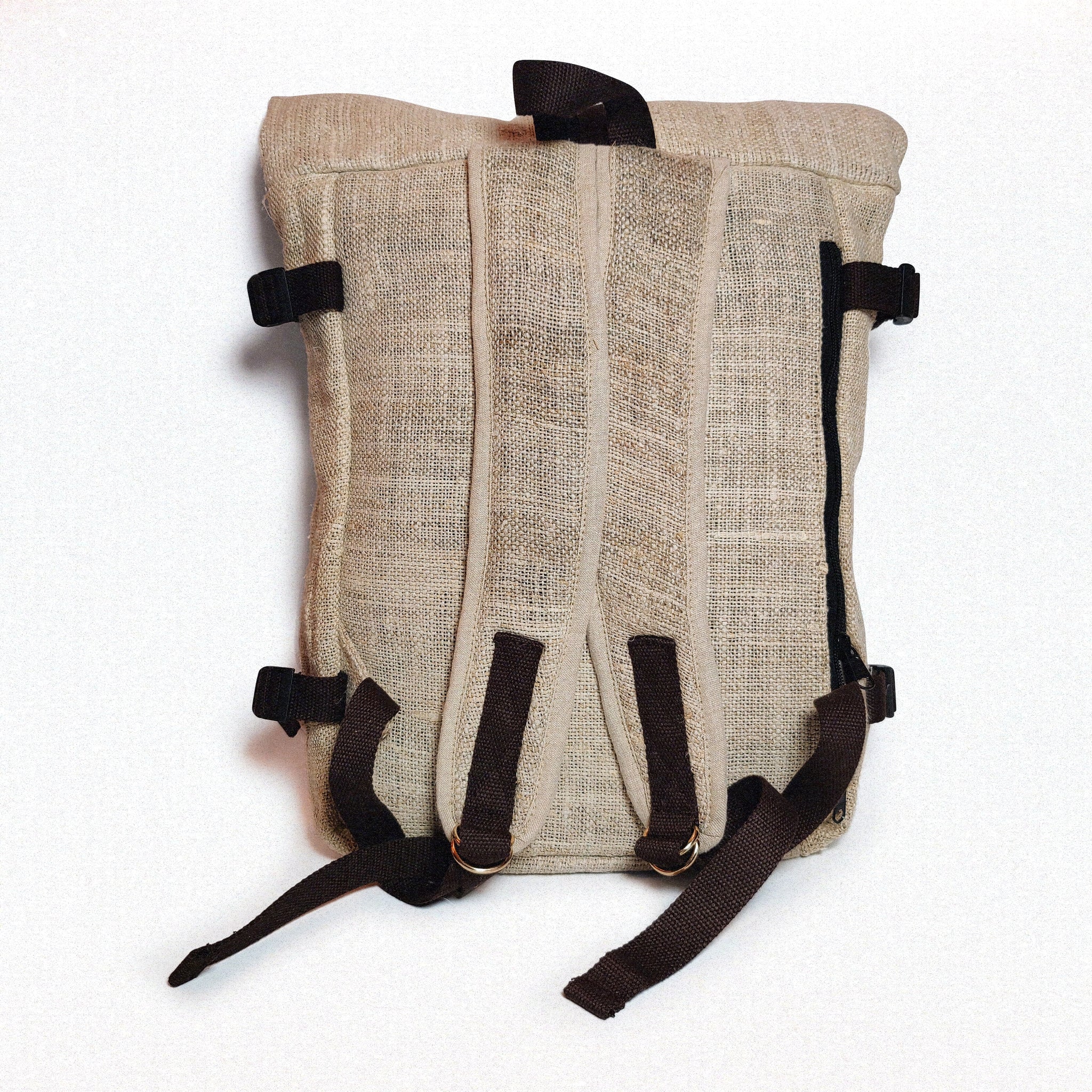 Basanti Stripe Backpack | Organic Hemp and Cotton